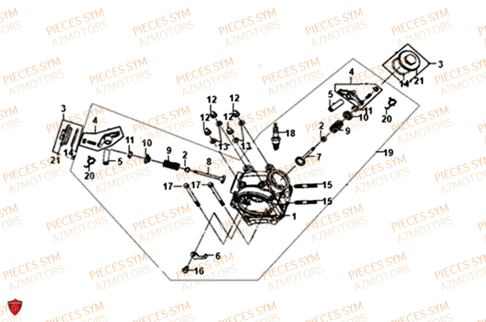 CULASSE SYM ORBIT 50 III 2019