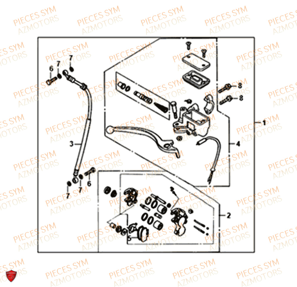 MAITRE CYLINDRE SYM ORBIT 50 III 2019