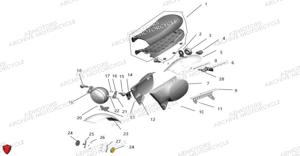 CARENAGES FEUX CLIGNOTANTS ARCHIVE MOTO OUTBACK 125 EURO5