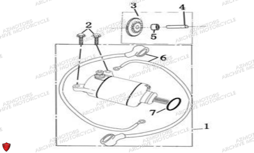 Demarreur ARCHIVE MOTO PIECE ARCHIVE OUTBACK 125cc EURO5