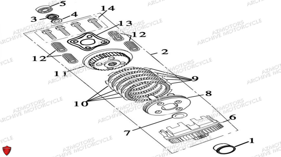 EMBRAYAGE ARCHIVE MOTO OUTBACK 125 EURO5