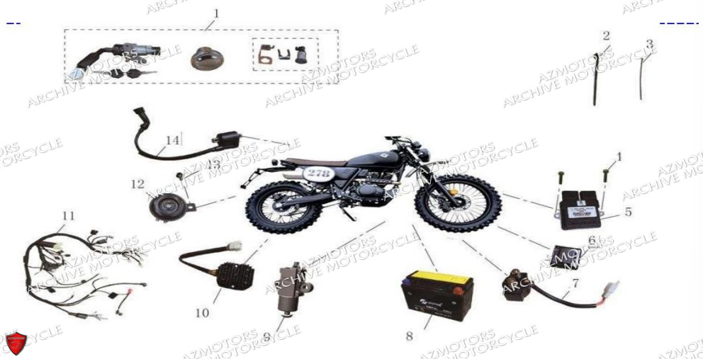 FAISCEAU ELECTRIQUE ARCHIVE MOTO OUTBACK 125 EURO5