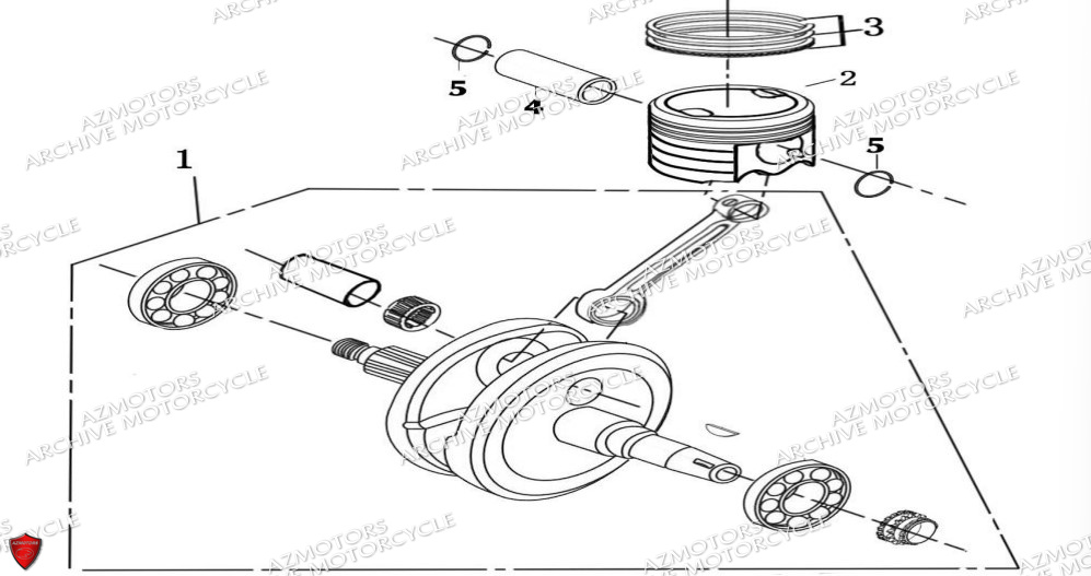 Vilebrequin ARCHIVE MOTO PIECE ARCHIVE OUTBACK 125cc EURO5
