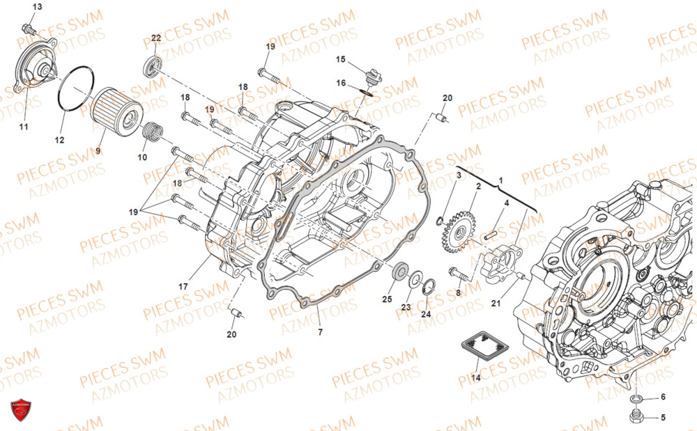 Pompe A Huile SWM Pieces SWM Origine OUTLAW 125 E4(2020)
