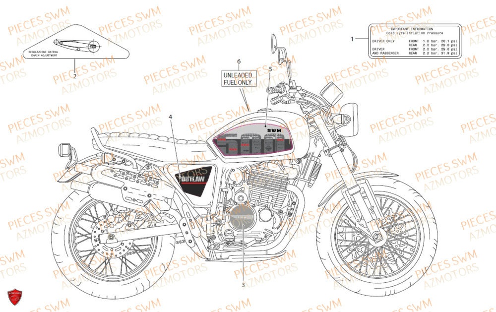 DECORS SWM OUTLAW 500 2020