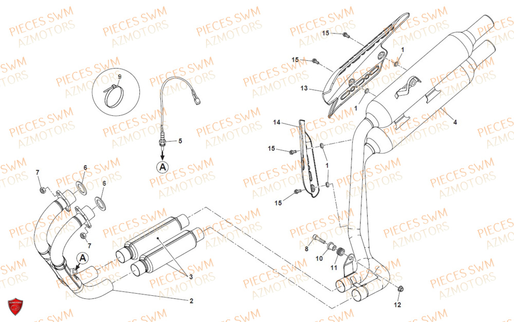 ECHAPPEMENT SWM OUTLAW 500 2020