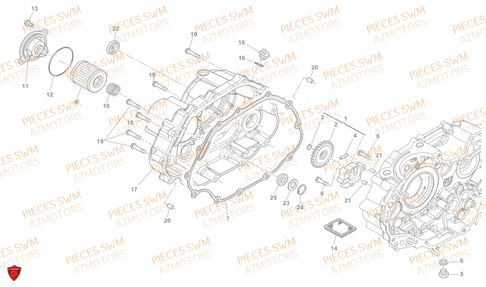 Pompe A Huile SWM Pieces SWM Origine OUTLAW 125 E5(2022)
