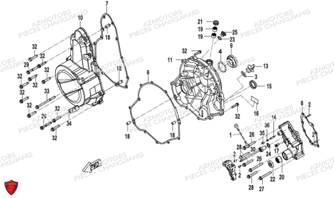 Couvre Carter CHANGJIANG Pieces SIDE-CAR CHANGJIANG PEKIN_EXPRESS EURO5