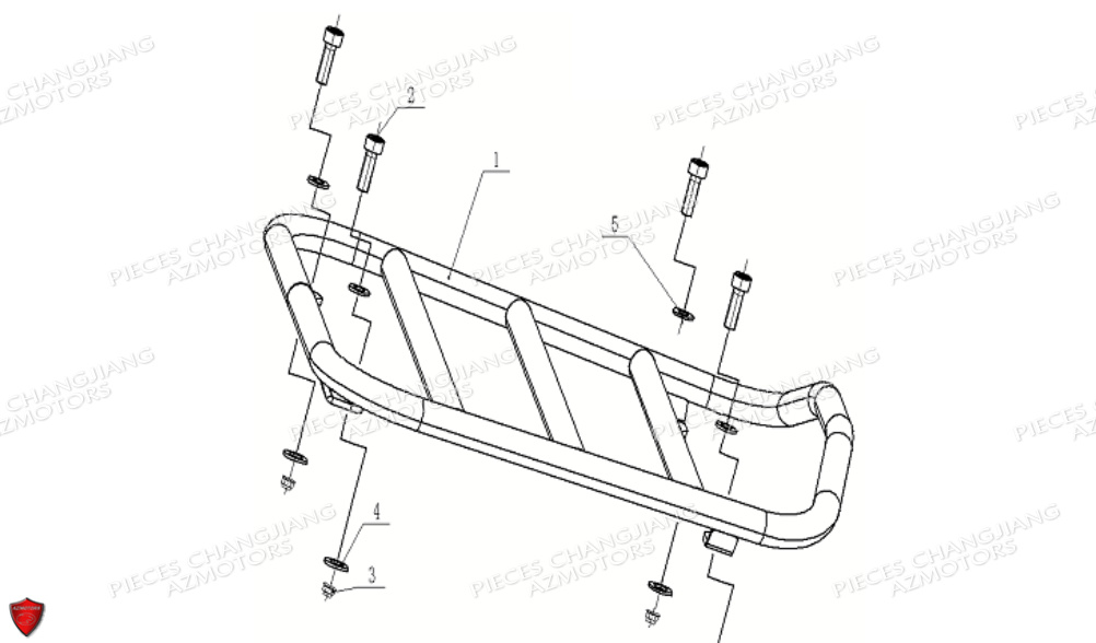 ECROU NOIR M8 CJ 650 EUIV-EUV CHANGJIANG pour PORTE PAQUET AVANT de PEKIN EXPRESS EURO 5