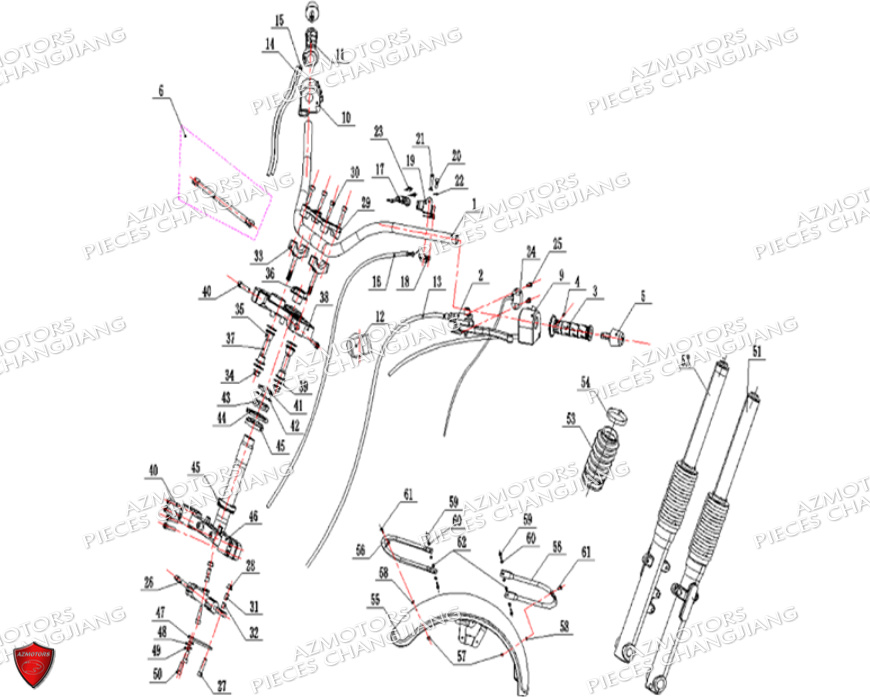 VERIN DE COFFRE CHANGJIANG HYDRAULIQUE ET FIN DE COURSE - Sidecar-lorraine