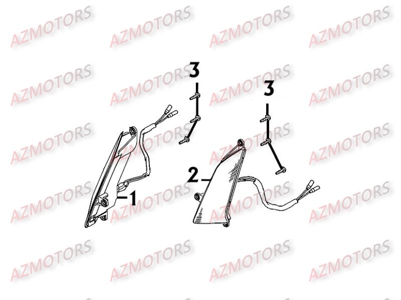 Clignotants Avant KYMCO Pièces Scooter Kymco PEOPLE 250 S 4T EURO II -