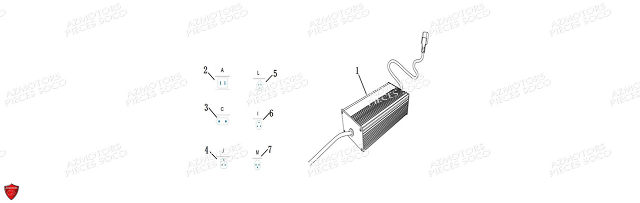 Chargeur Cpx SUPER SOCO Pieces Scooters CPx -