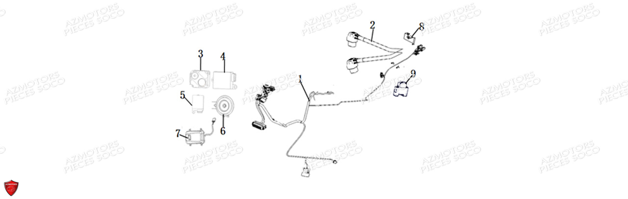 Faisceau Cpx SUPER SOCO Pieces Scooters CPx -