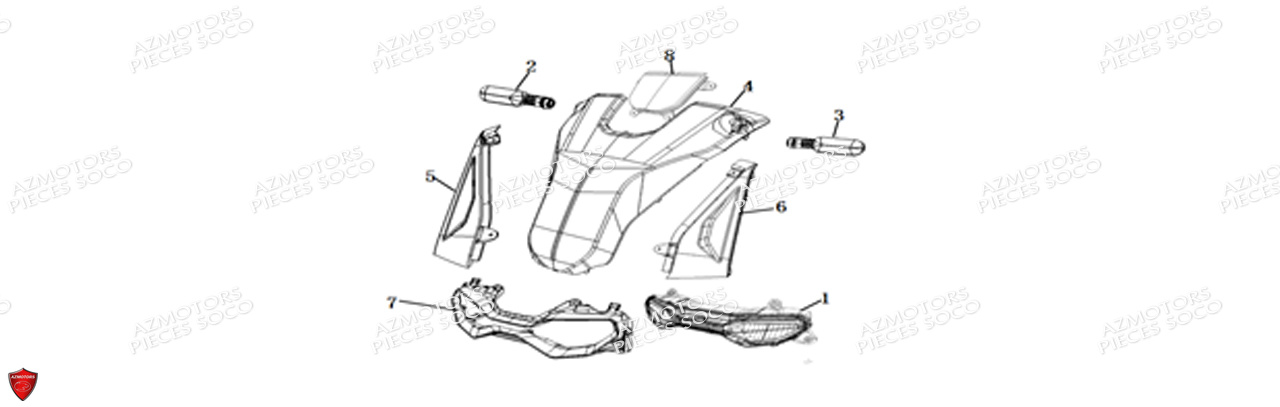 Feu Avant Cpx SUPER SOCO Pieces Scooters CPx -