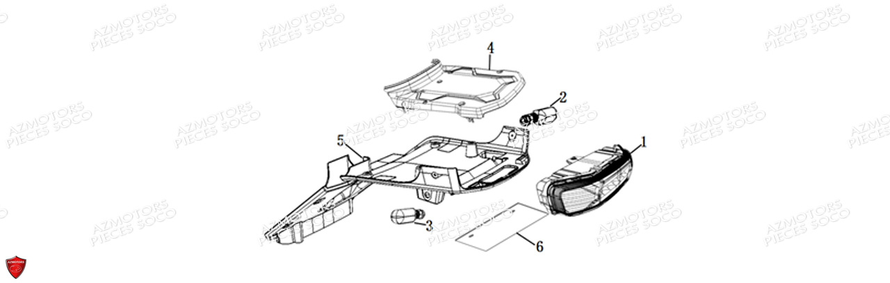 Feu Arriere Cpx SUPER SOCO Pieces Scooters CPx -