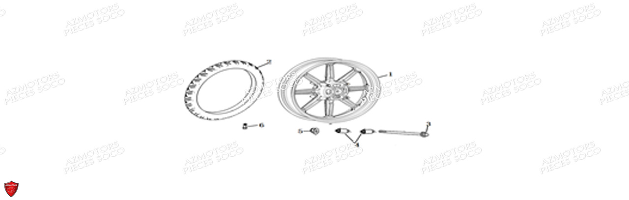 Roue Avant Cpx SUPER SOCO Pieces Scooters CPx -