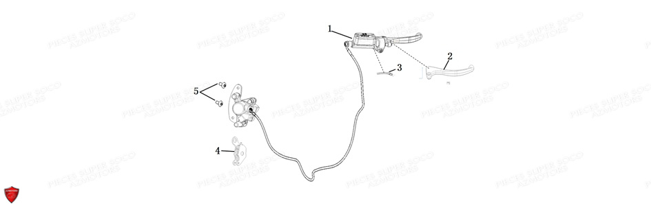 Frein Avant Cu X SUPER SOCO Pièces CUx SOCO ORIGINE
