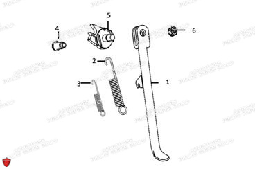 Bequille Laterale Tc SUPER SOCO Pièces TC (50cc) SOCO ORIGINE
