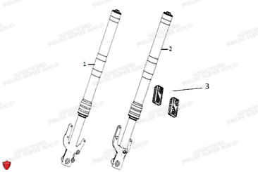 Fourche Avant Tc SUPER SOCO Pièces TC (50cc) SOCO ORIGINE