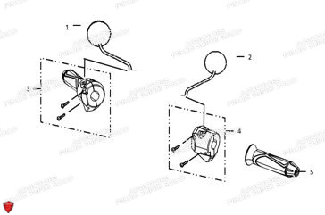 POIGNEE COMMODO RETROVISEUR TC pour PIECES TC