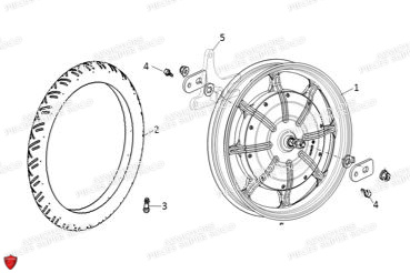 Roue Arriere Tc SUPER SOCO Pièces TC (50cc) SOCO ORIGINE