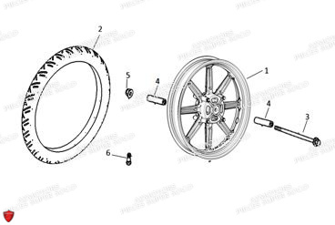 Roue Avant Tc SUPER SOCO Pièces TC (50cc) SOCO ORIGINE