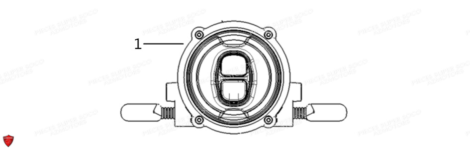 Phare Avant Tc Max SUPER SOCO Pièces TC Max (125cc) (Roues à Batons) SOCO ORIGINE