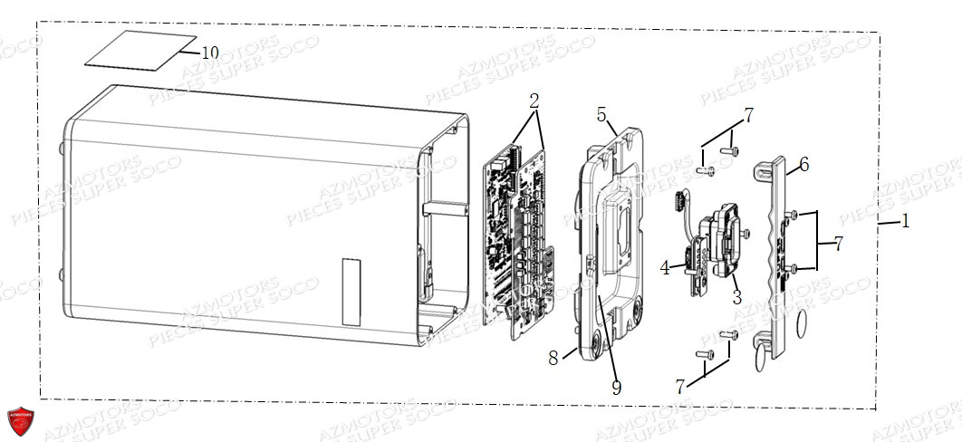 Batterie Tc Wanderer SUPER SOCO Pièces TC WANDERER (50cc) SOCO ORIGINE