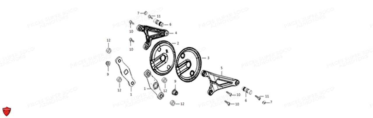 SUPPORTS REPOSE PIEDS TSX SUPER SOCO PIECES TSX