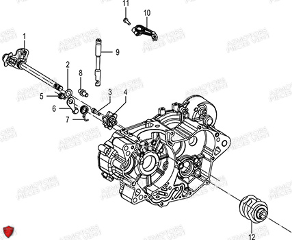 Barillet De Selection FB MONDIAL Pieces PIEGA 125 ABS M3 (2023)