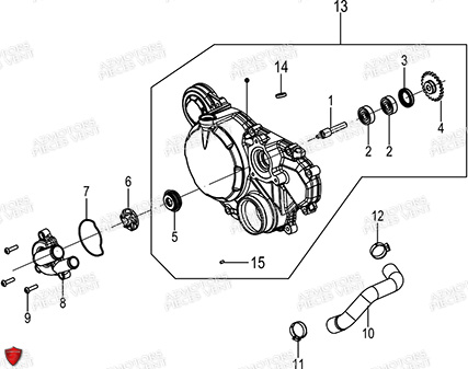 POMPE A EAU pour PIEGA 125 ABS E5