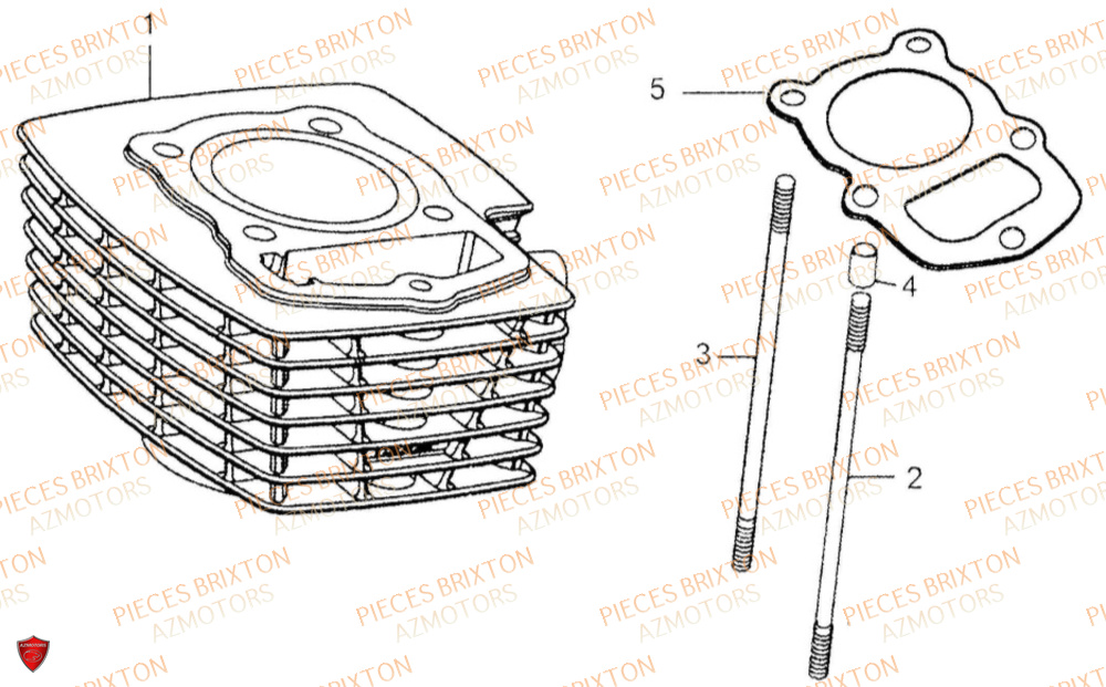 Culasse BRIXTON Pièces Brixton RAYBURN 125 EURO 4