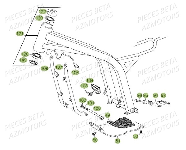 CHASSIS DU N SERIE 200449 A 200484 AZMOTORS REV 80 10
