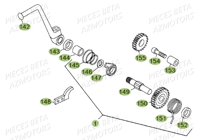 KICK_STARTER BETA Pièces BETA REV 80 - [2010-2011]