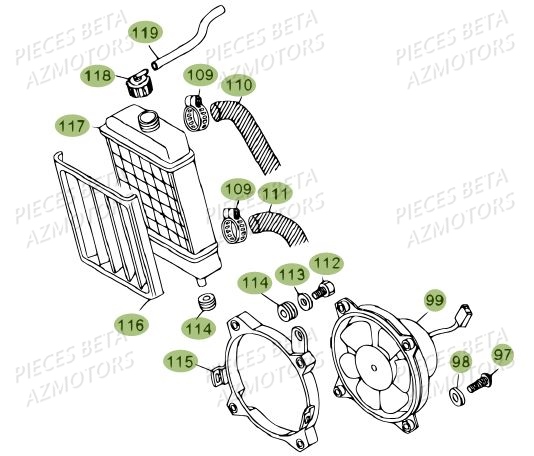 RADIATEUR BETA REV 80 10