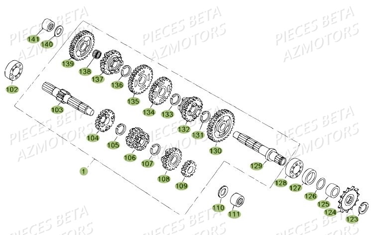 Boite A Vitesses BETA Pièces BETA REV 80 - (2013)