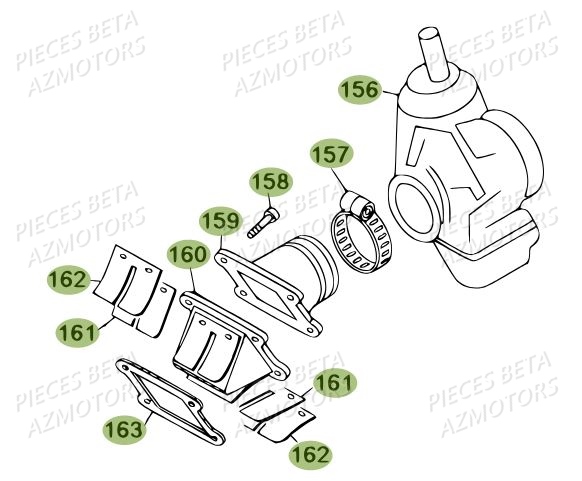 CARBURATEUR BETA REV 80 13