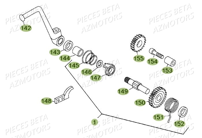 Kick Starter BETA Pièces BETA REV 80 - (2013)