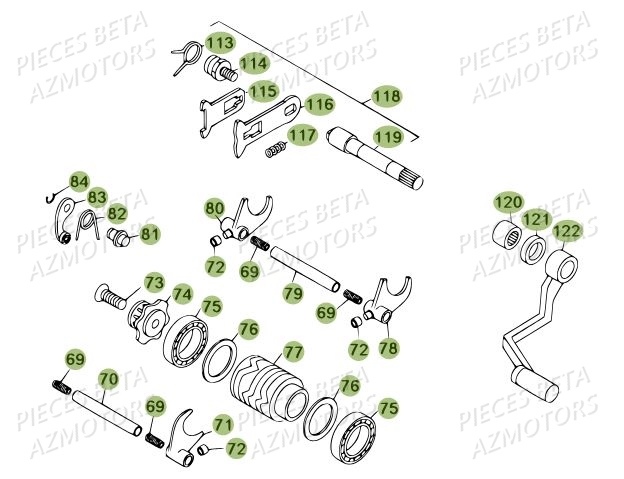 Selecteur BETA Pièces BETA REV 80 - (2013)