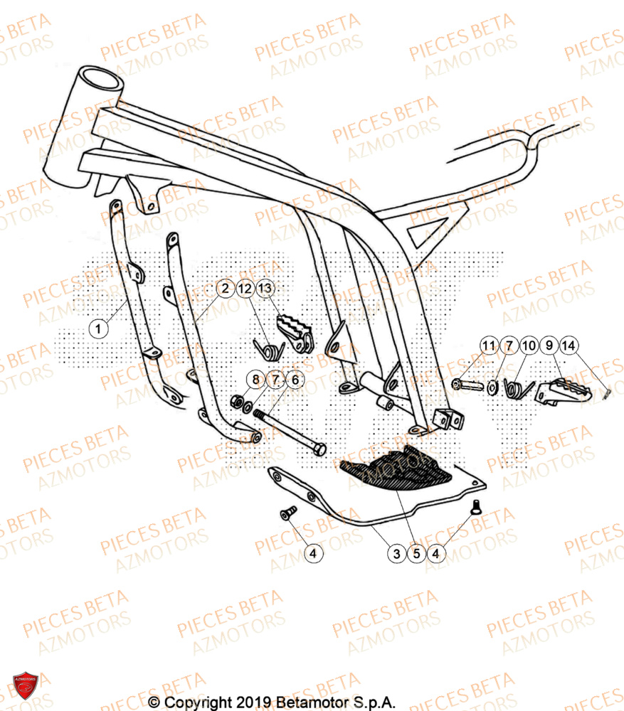 Accessoires Du Chassis BETA Pièces BETA REV 80 - (2024)