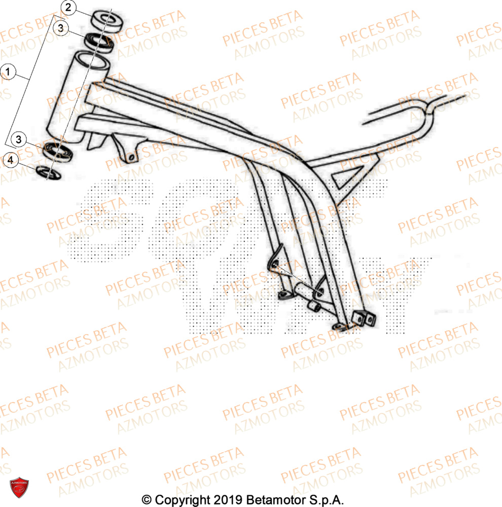 Chassis BETA Pièces BETA REV 80 - (2024)