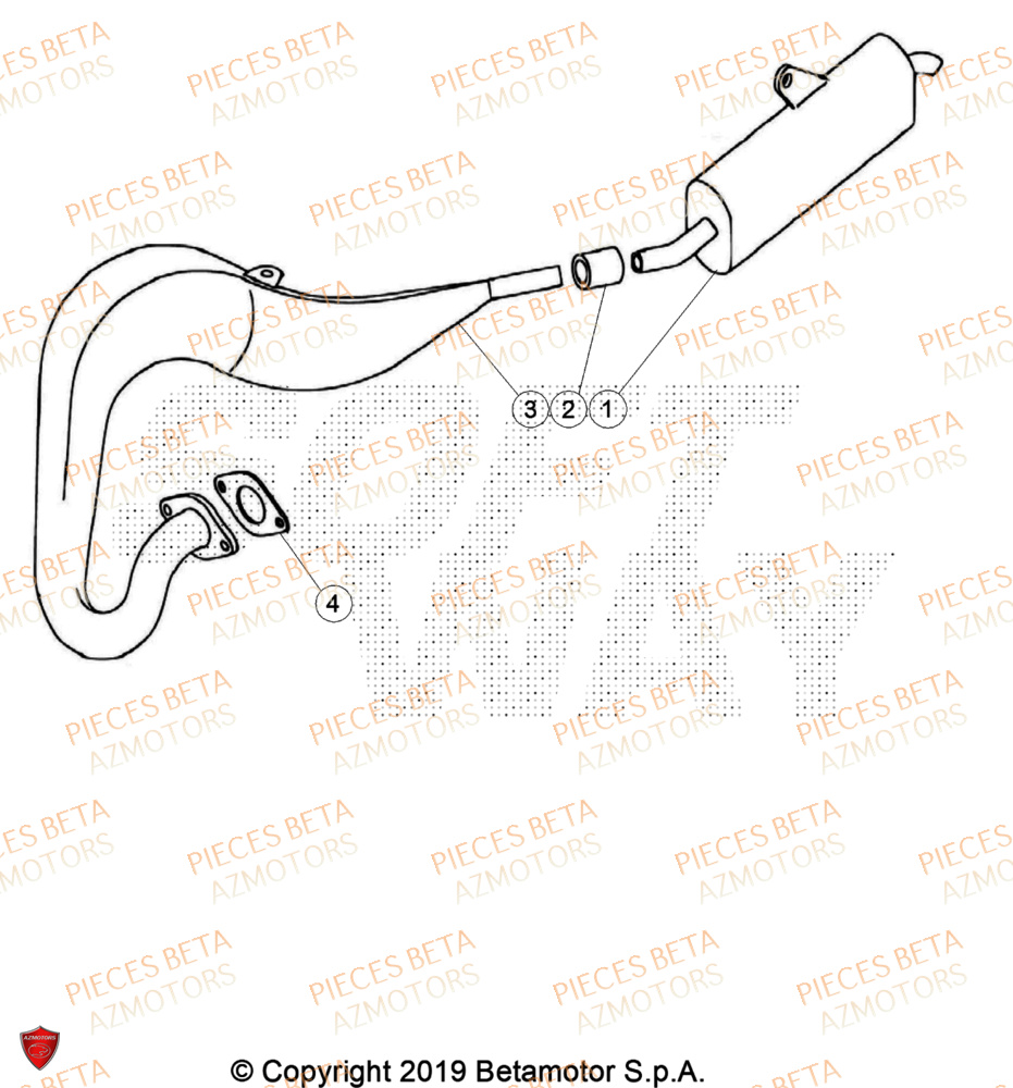 Echappement BETA Pièces BETA REV 80 - (2024)