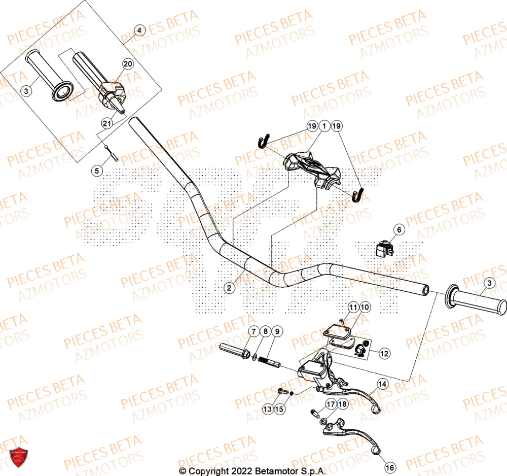 Guidon BETA Pièces BETA REV 80 - (2024)