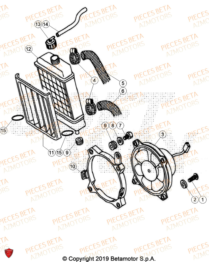 Radiateur BETA Pièces BETA REV 80 - (2024)