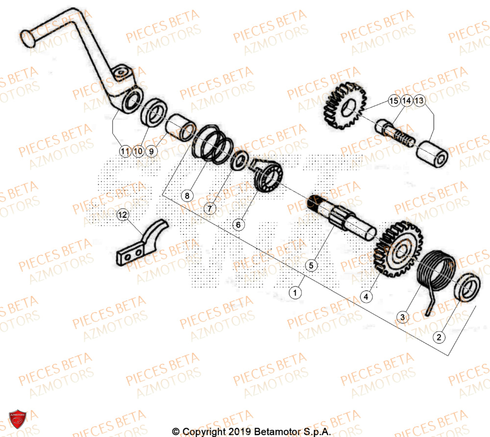 Kick Starter BETA Pièces BETA REV 80 JUNIOR - (2024)