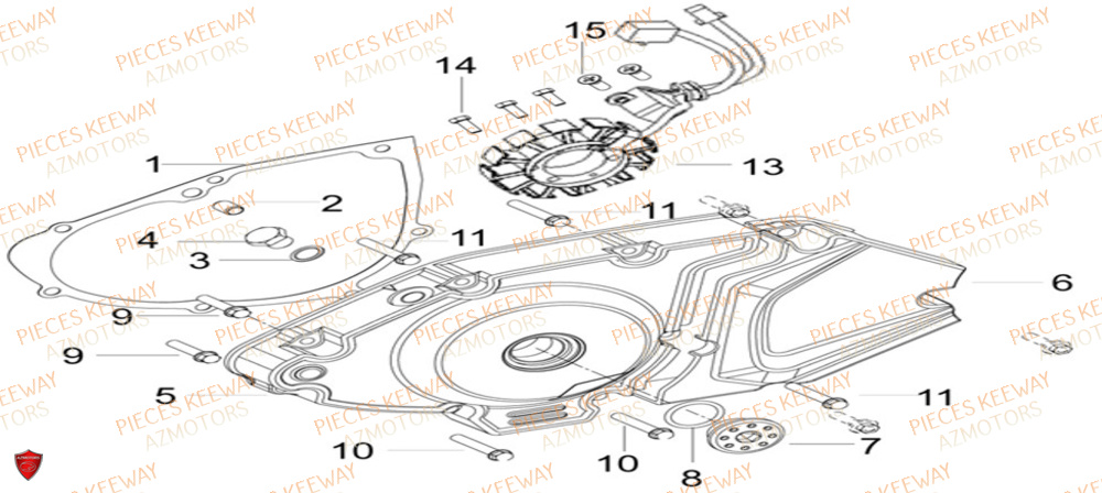 Allumage KEEWAY Pieces KEEWAY RKS 125 Euro4