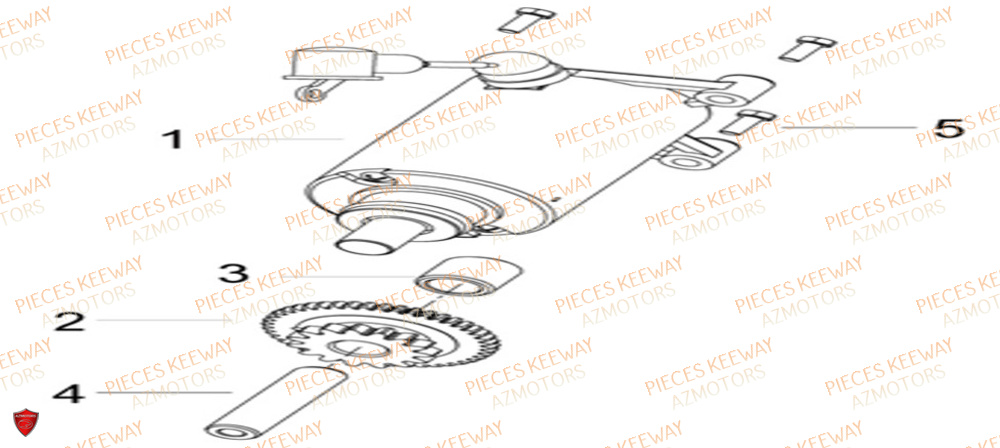 Demarreur KEEWAY Pieces KEEWAY RKS 125 Euro4