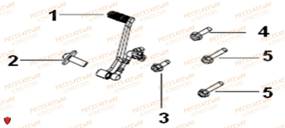 Selecteur KEEWAY Pieces KEEWAY RKS 125 Euro4