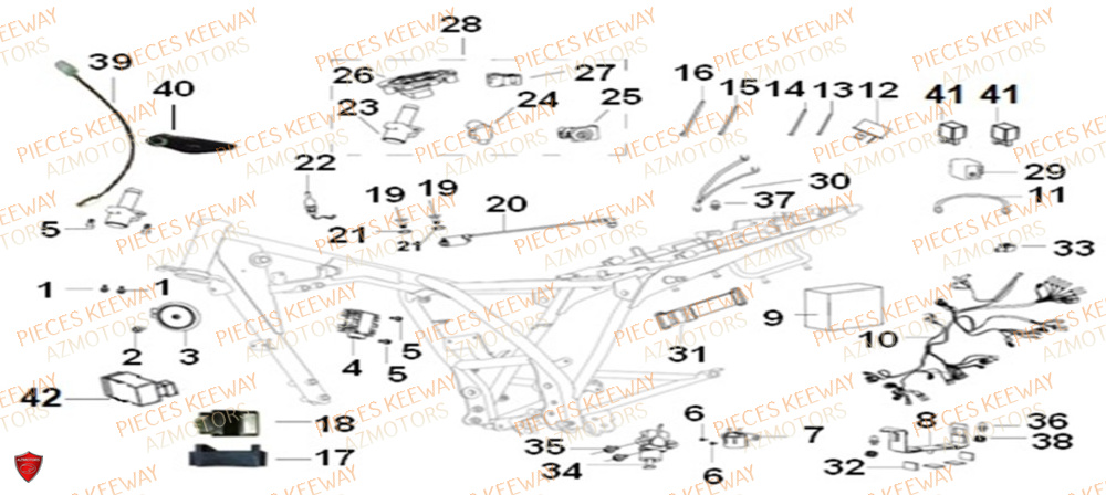 Systeme Electrique KEEWAY Pieces KEEWAY RKS 125 Euro4