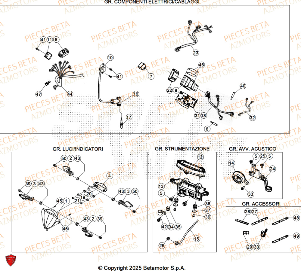 EQUIPEMENT-ELECTRIQUE pour RR-125-2T-X-PRO-26 EQUIPEMENT-ELECTRIQUE pour RR-125-2T-X-PRO-26